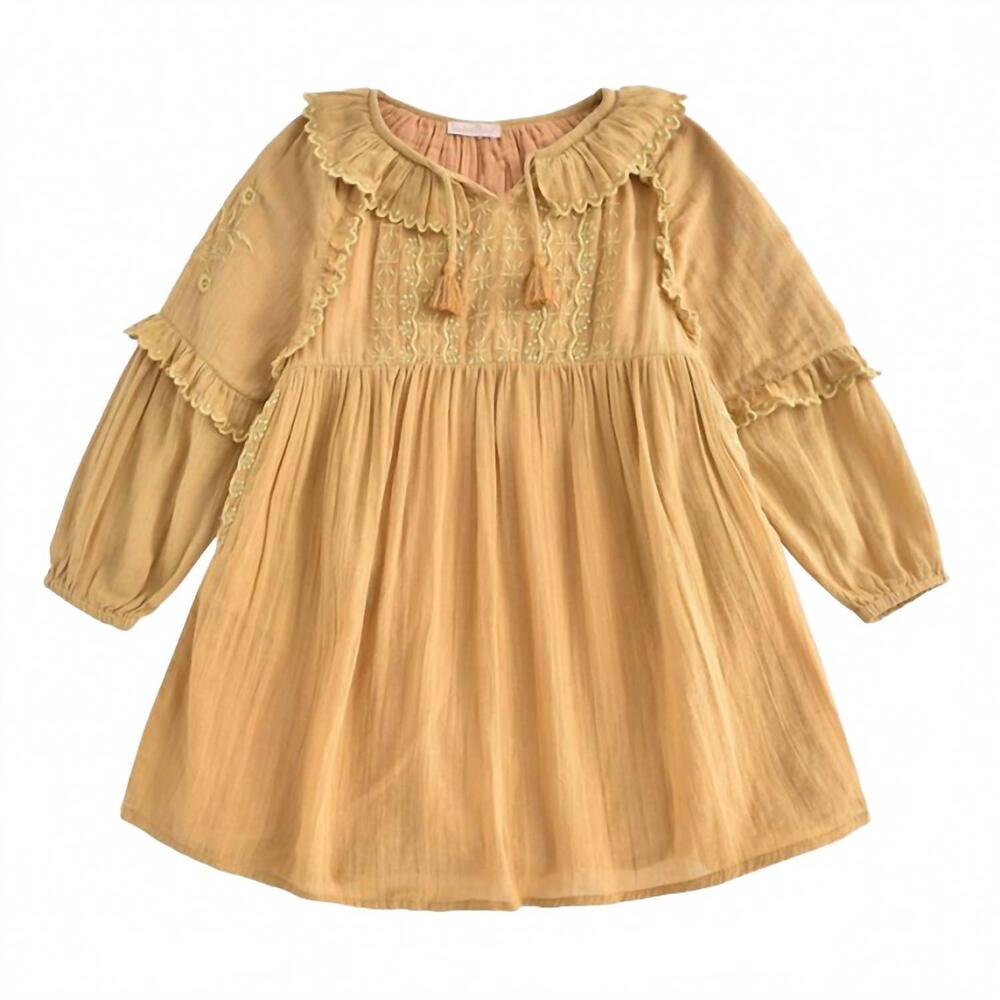NEW LOUISE MISHA girl's bambina caramel dress in one color